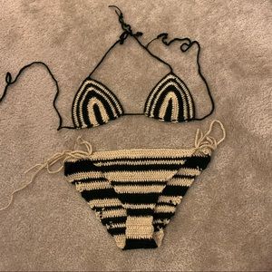 Hand knitted bikini